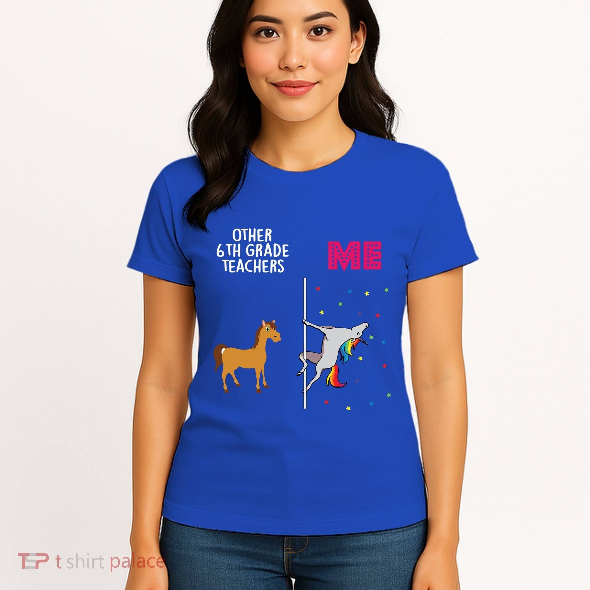 6Th Grade Teacher Unicorn Others You Cute Gift Women's T-Shirt