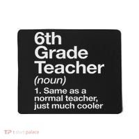 6th Grade Teacher Definition Funny Back To School First Day Mousepad thumb 0