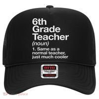 6th Grade Teacher Definition Funny Back To School First Day Hat thumb 0