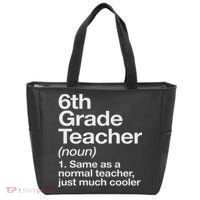 6th Grade Teacher Definition Funny Back To School First Day Tote Bag thumb 0