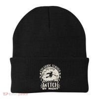 6Th Grade Teacher By Day Witch By Night Funny Halloween Cute Gift Beanie thumb 0