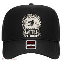 6Th Grade Teacher By Day Witch By Night Funny Halloween Cute Gift Hat thumb 0