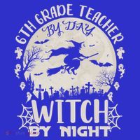 6Th Grade Teacher By Day Witch By Night Funny Halloween Cute Gift Women's Tank Top thumb 5