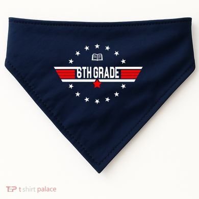 6th Grade Top Gun Pilot Back To School USA-Made Doggie Bandana