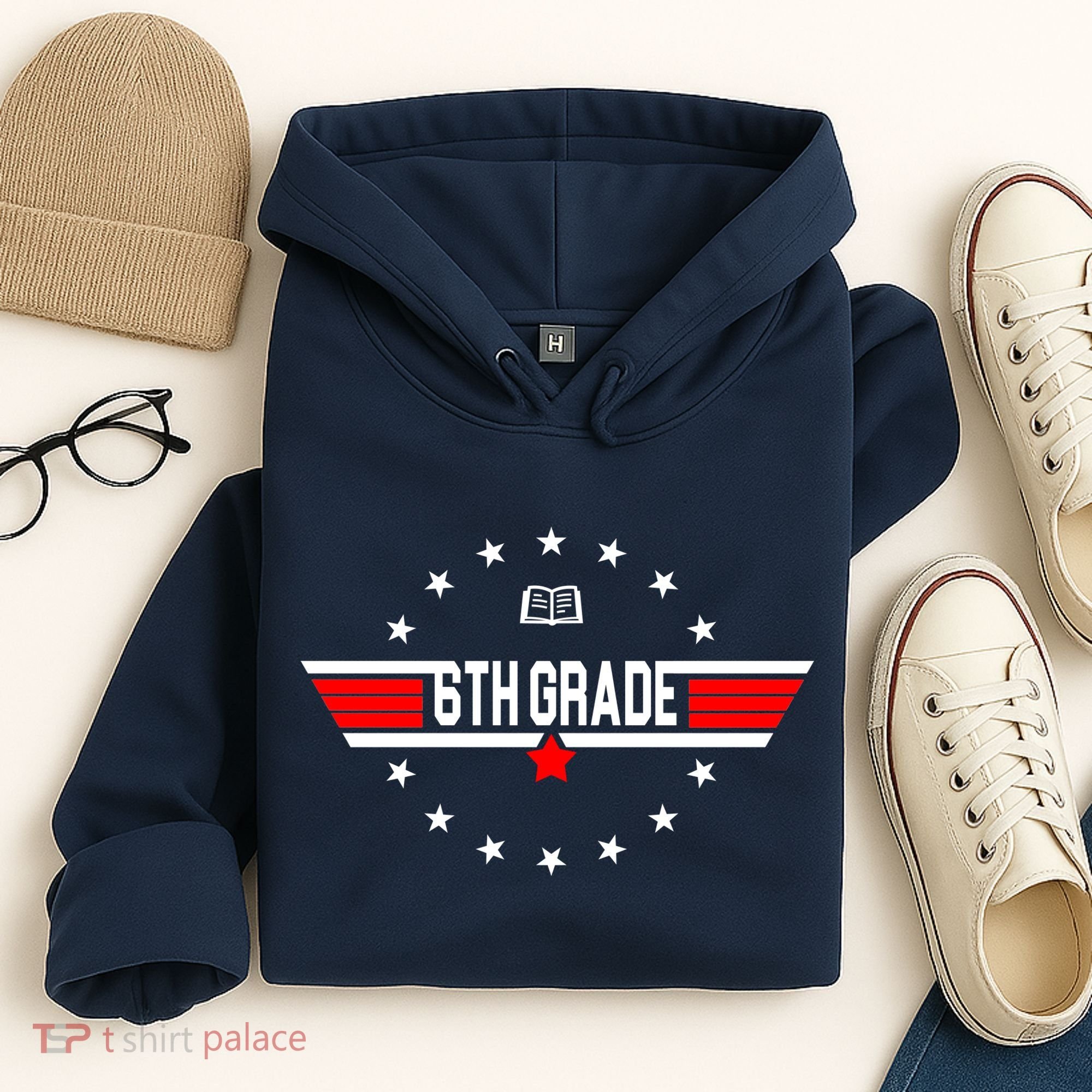 6th Grade Top Gun Pilot Back To School Hoodie