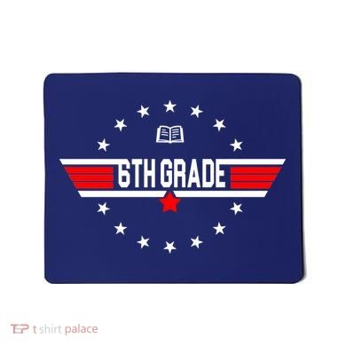 6th Grade Top Gun Pilot Back To School Mousepad