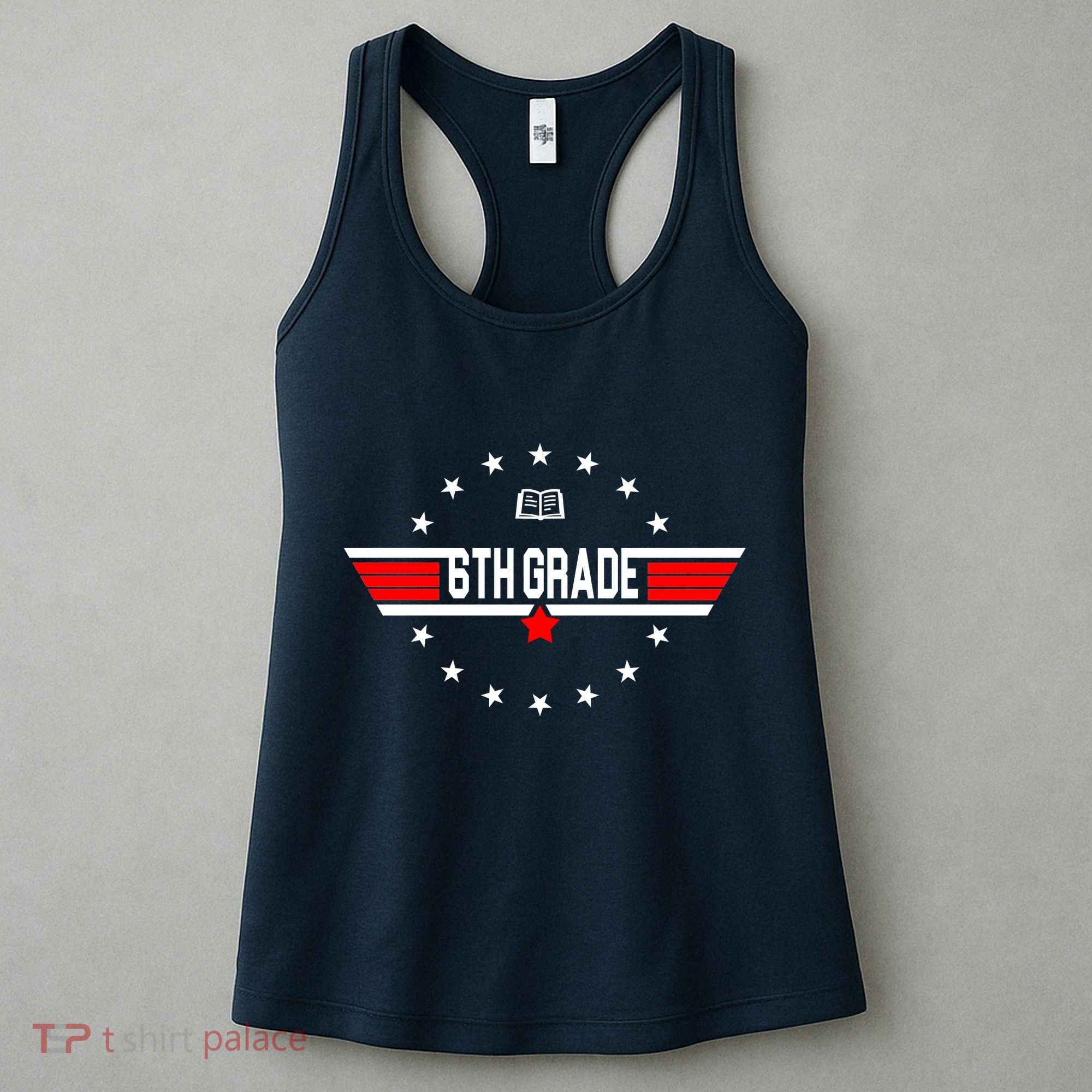 6th Grade Top Gun Pilot Back To School Women's Tank Top
