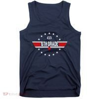 6th Grade Top Gun Pilot Back To School Tank Top thumb 0