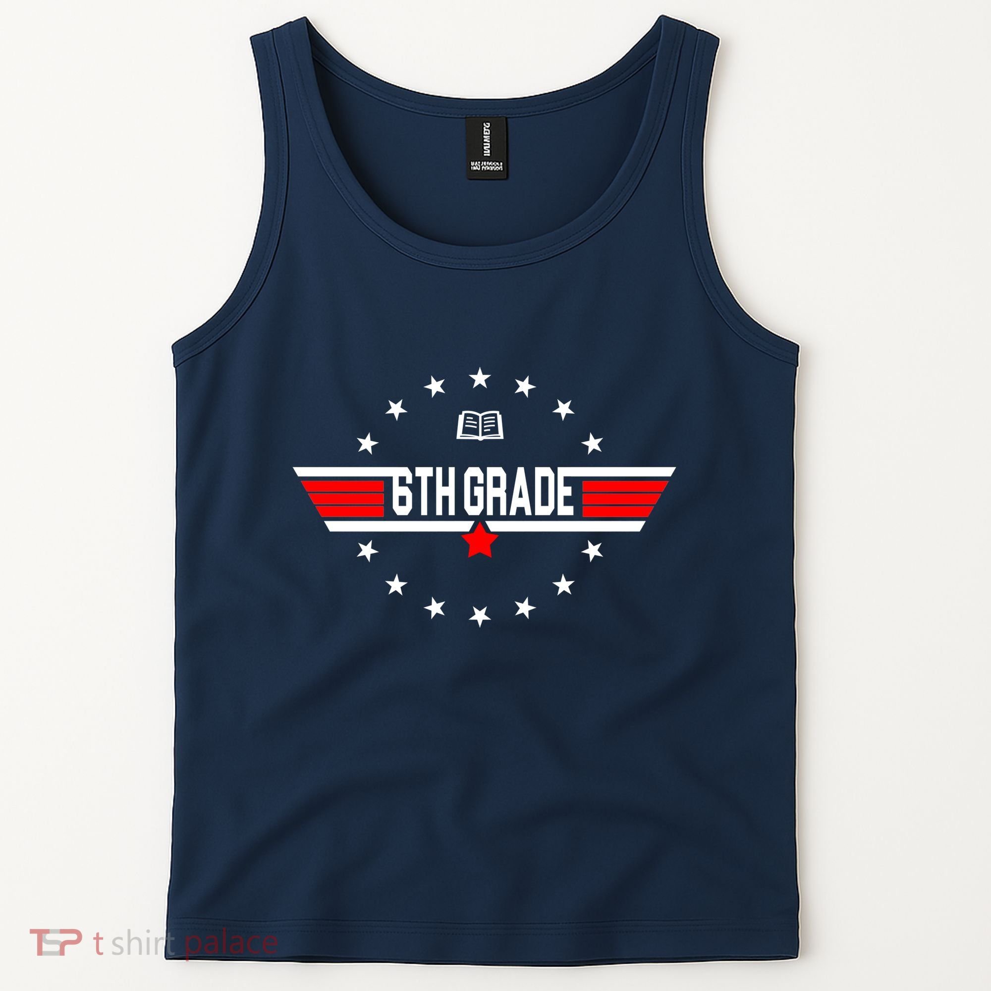 6th Grade Top Gun Pilot Back To School Tank Top