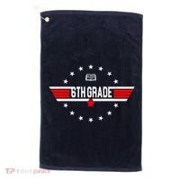 6th Grade Top Gun Pilot Back To School Golf Towel thumb 0