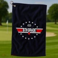 6th Grade Top Gun Pilot Back To School Golf Towel thumb 1