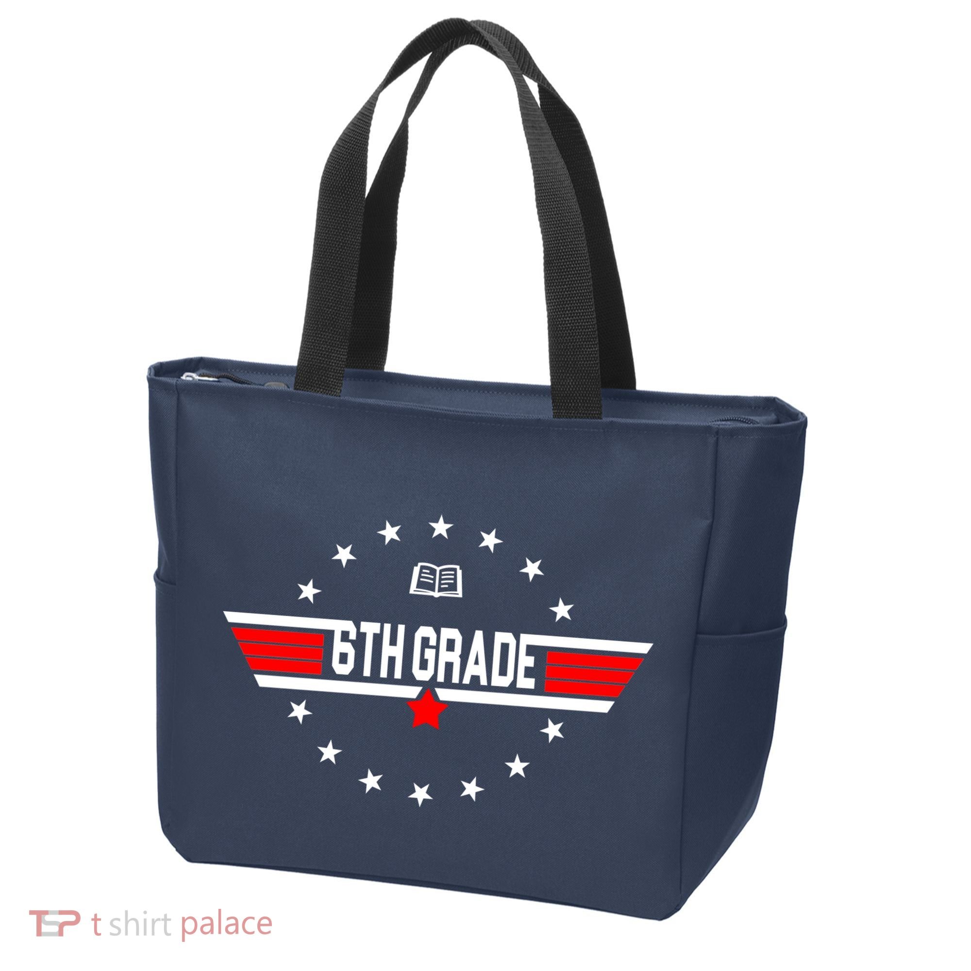 6th Grade Top Gun Pilot Back To School Tote Bag