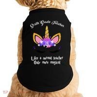 6Th Grade Unicorn Sixth Grade Teacher Funny Gift Doggie Tank thumb 0