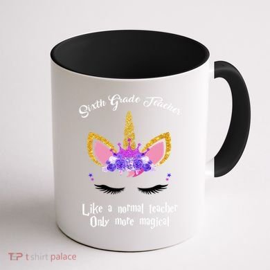 6Th Grade Unicorn Sixth Grade Teacher Funny Gift Coffee Mug back