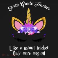 6Th Grade Unicorn Sixth Grade Teacher Funny Gift Women's Hoodie thumb 2