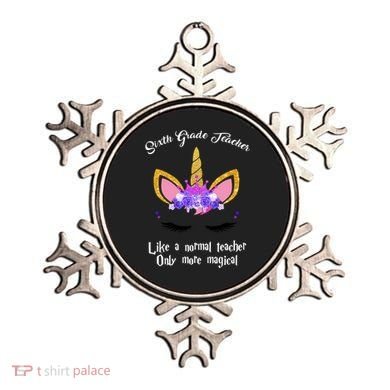6Th Grade Unicorn Sixth Grade Teacher Funny Gift Ornament