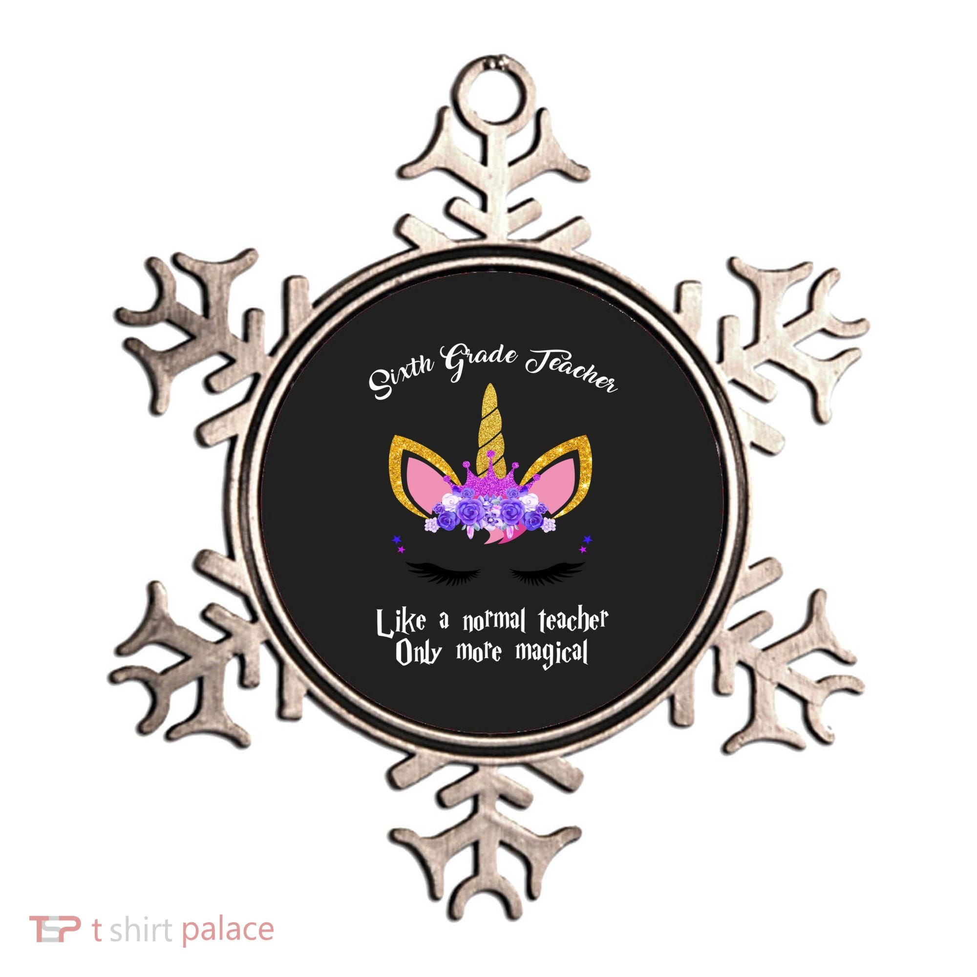 6Th Grade Unicorn Sixth Grade Teacher Funny Gift Ornament