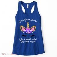 6Th Grade Unicorn Sixth Grade Teacher Funny Gift Women's Tank Top thumb 0