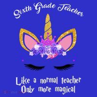 6Th Grade Unicorn Sixth Grade Teacher Funny Gift Women's Tank Top thumb 5