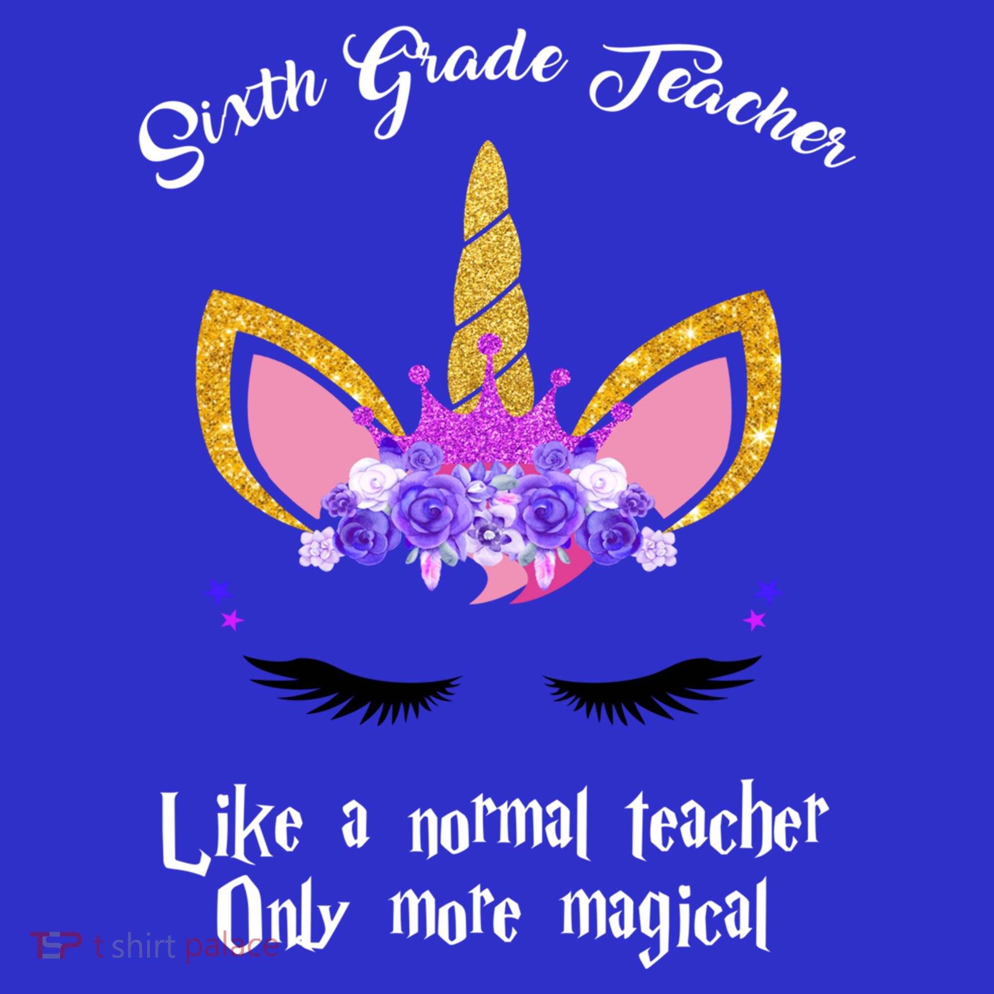 6Th Grade Unicorn Sixth Grade Teacher Funny Gift Women's Tank Top