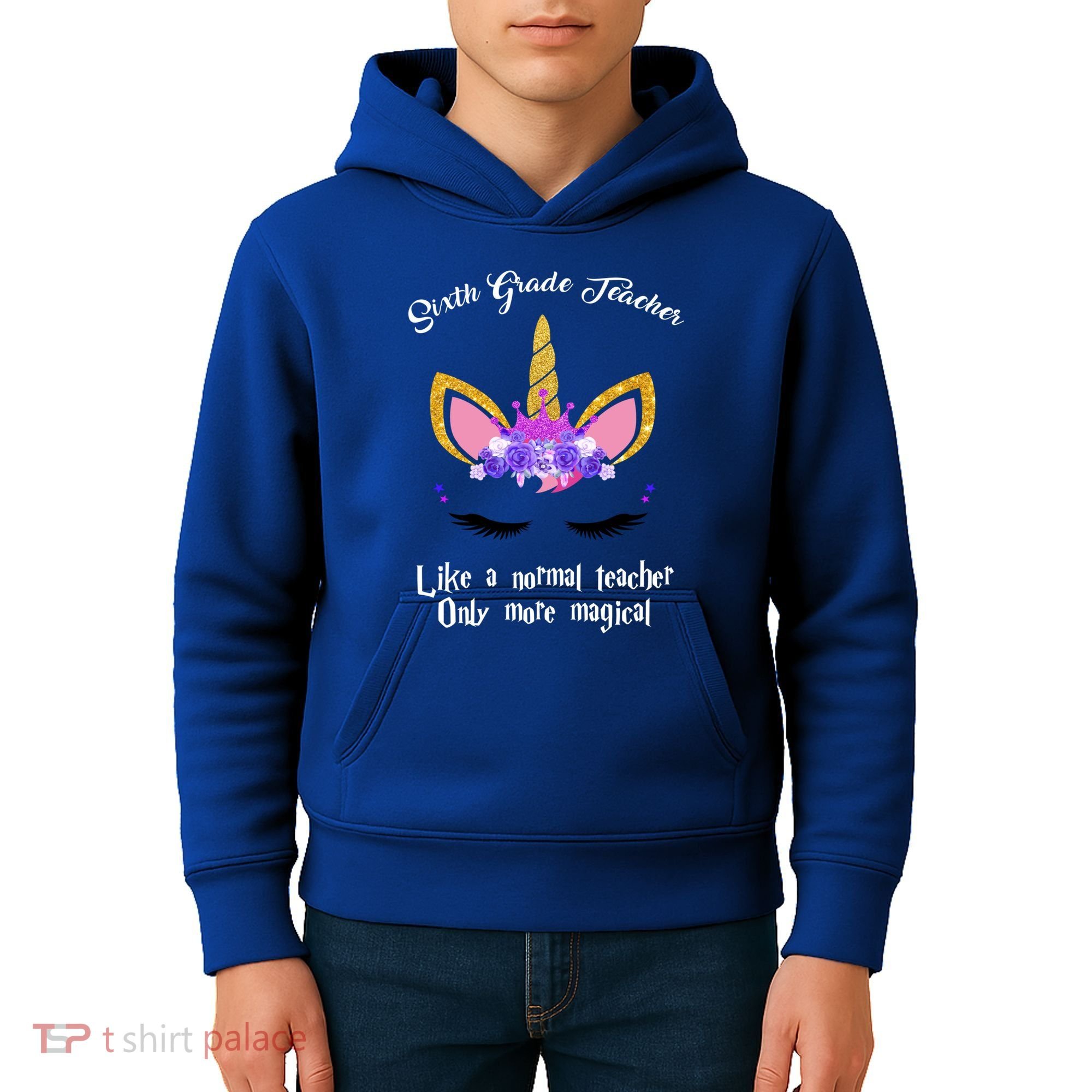 6Th Grade Unicorn Sixth Grade Teacher Funny Gift Kids Hoodie