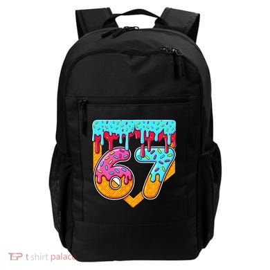 67 Ice Cream Drip Home Plate Baseball Six Seven Backpack