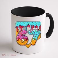 67 Ice Cream Drip Home Plate Baseball Six Seven Coffee Mug thumb 1