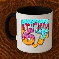 67 Ice Cream Drip Home Plate Baseball Six Seven Coffee Mug thumb 2