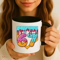 67 Ice Cream Drip Home Plate Baseball Six Seven Coffee Mug thumb 3
