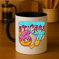 67 Ice Cream Drip Home Plate Baseball Six Seven Coffee Mug thumb 4