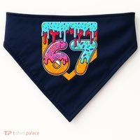 67 Ice Cream Drip Home Plate Baseball Six Seven USA-Made Doggie Bandana thumb 0