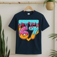 67 Ice Cream Drip Home Plate Baseball Six Seven T-Shirt thumb 2