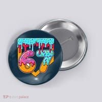 67 Ice Cream Drip Home Plate Baseball Six Seven Button thumb 0