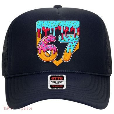 67 Ice Cream Drip Home Plate Baseball Six Seven Hat