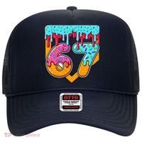 67 Ice Cream Drip Home Plate Baseball Six Seven Hat thumb 0