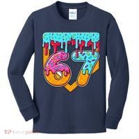 67 Ice Cream Drip Home Plate Baseball Six Seven Kids Long Sleeve Shirt thumb 0