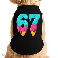 67 Ice Cream Drip Meme Funny Six Seven Gen Alpha Slang Doggie Tank thumb 0