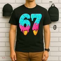67 Ice Cream Drip Meme Funny Six Seven Gen Alpha Slang T-Shirt thumb 6