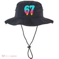 67 Ice Cream Drip Meme Funny Six Seven Gen Alpha Slang Bucket Hat thumb 0