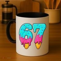 67 Ice Cream Drip Meme Funny Six Seven Gen Alpha Slang Coffee Mug thumb 4