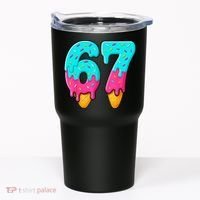 67 Ice Cream Drip Meme Funny Six Seven Gen Alpha Slang Tumbler thumb 0