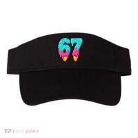 67 Ice Cream Drip Meme Funny Six Seven Gen Alpha Slang Visor thumb 0