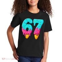 67 Ice Cream Drip Meme Funny Six Seven Gen Alpha Slang Kids T-Shirt thumb 2