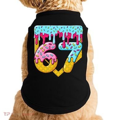 67 Ice Cream Drip Meme Six Seven Gen Alpha Slang Doggie Tank
