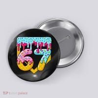 67 Ice Cream Drip Meme Six Seven Gen Alpha Slang Button thumb 0