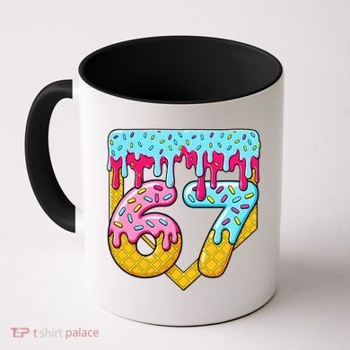 67 Ice Cream Drip Meme Six Seven Gen Alpha Slang Coffee Mug