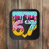 67 Ice Cream Drip Meme Six Seven Gen Alpha Slang Coaster thumb 0