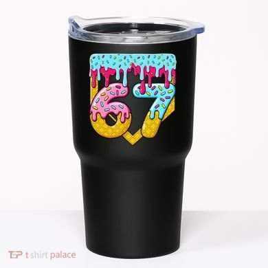 67 Ice Cream Drip Meme Six Seven Gen Alpha Slang Tumbler