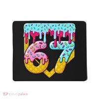 67 Ice Cream Drip Meme Six Seven Gen Alpha Slang Mousepad thumb 0