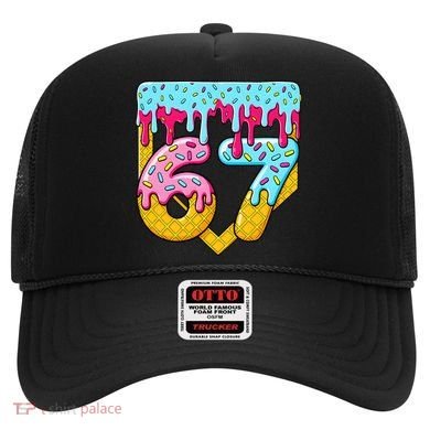 67 Ice Cream Drip Meme Six Seven Gen Alpha Slang Hat